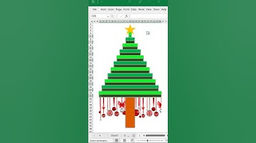Create a Animated Christmas tree with Excel!🎄 (It