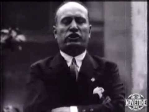 Extremely Rare Mussolini Speech