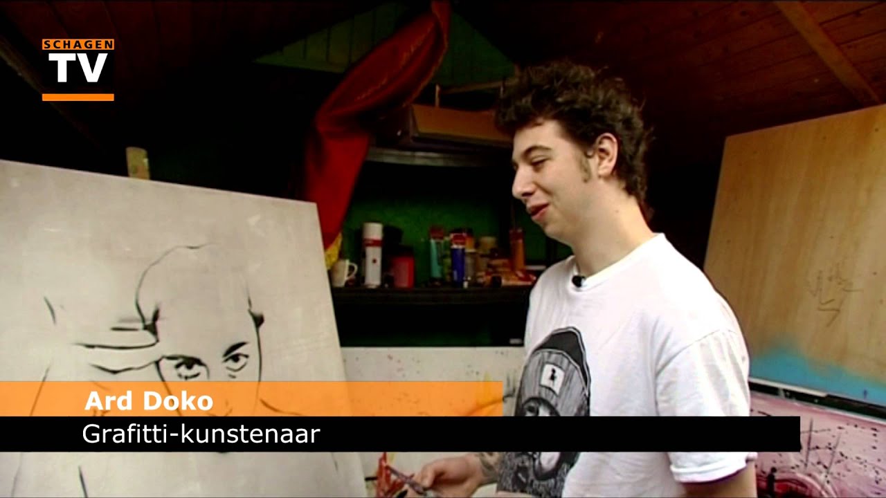 Ard Doko graffiti kunstenaar uit Callantsoog (RTV Noord-Holland) kronno zomber edad