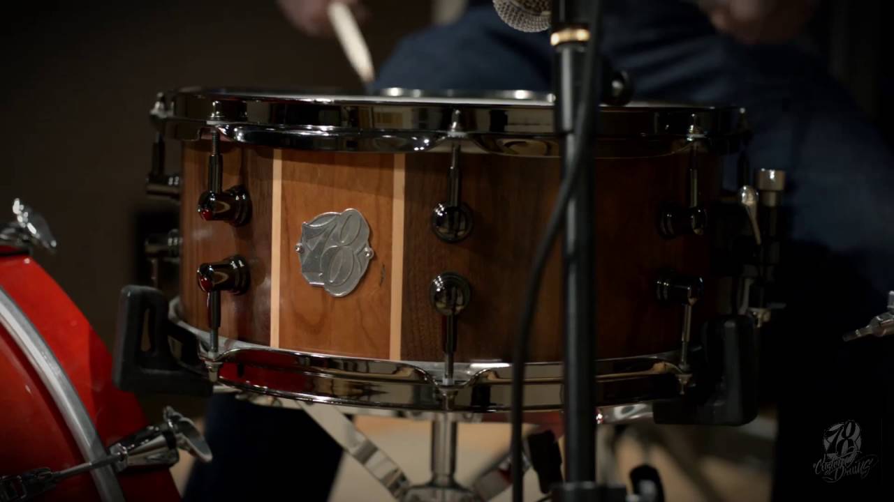 14x6 Walnut stave snare drum