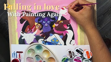 Painting My Way Out of a Creative Rut | VLOG + PROCESS🎨