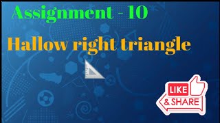 Assignment -10 ...hallow right triangle...#viral #nxtwave #ccbpacademy
