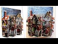 DIY / Christmas Houses from Cardboard/ Christmas Decorations