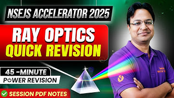 Ray Optics Quick Revision ⚡| NSEJS 2025 Physics Accelerator | Class 8–10 Full Chapter