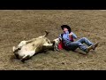 University of West Alabama bulldogger JT Ellison with his winning run at the CNFR.