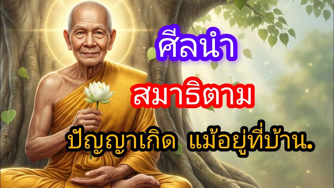 ศีลนำ สมาธิตาม ปัญญาเกิด แม้อยู่ที่บ้าน.#ธรรมะ #ธรรมะก่อนนอน #ปัญญาแห่งชีวิต 
