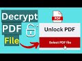How to Remove Password from PDF File with a Single Click