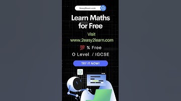 Learn Maths for Free | 2Easy2Learn | O LEVEL 4024 | IGCSE 0580 #maths