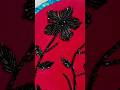 Black Beads Flower Embroidery Design | Handmade Beadwork Art Tutorial | Elegant Floral Craft