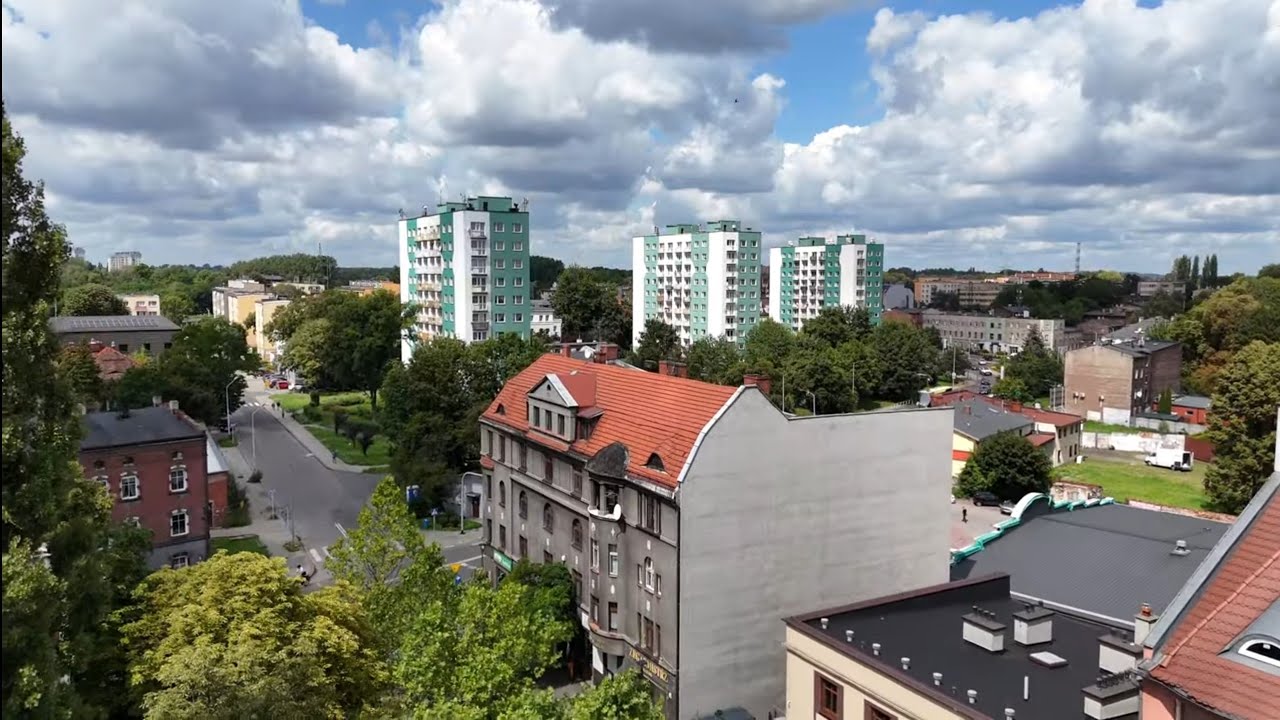 06.08.2025. 🇵🇱 SIEMIANOWICE ŚLĄSKIE - CENTRUM z Drona.   4K 60fps 