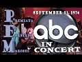 PFM (Premiata Forneria Marconi) - ABC In Concert Live September 13, 1974 (audio)