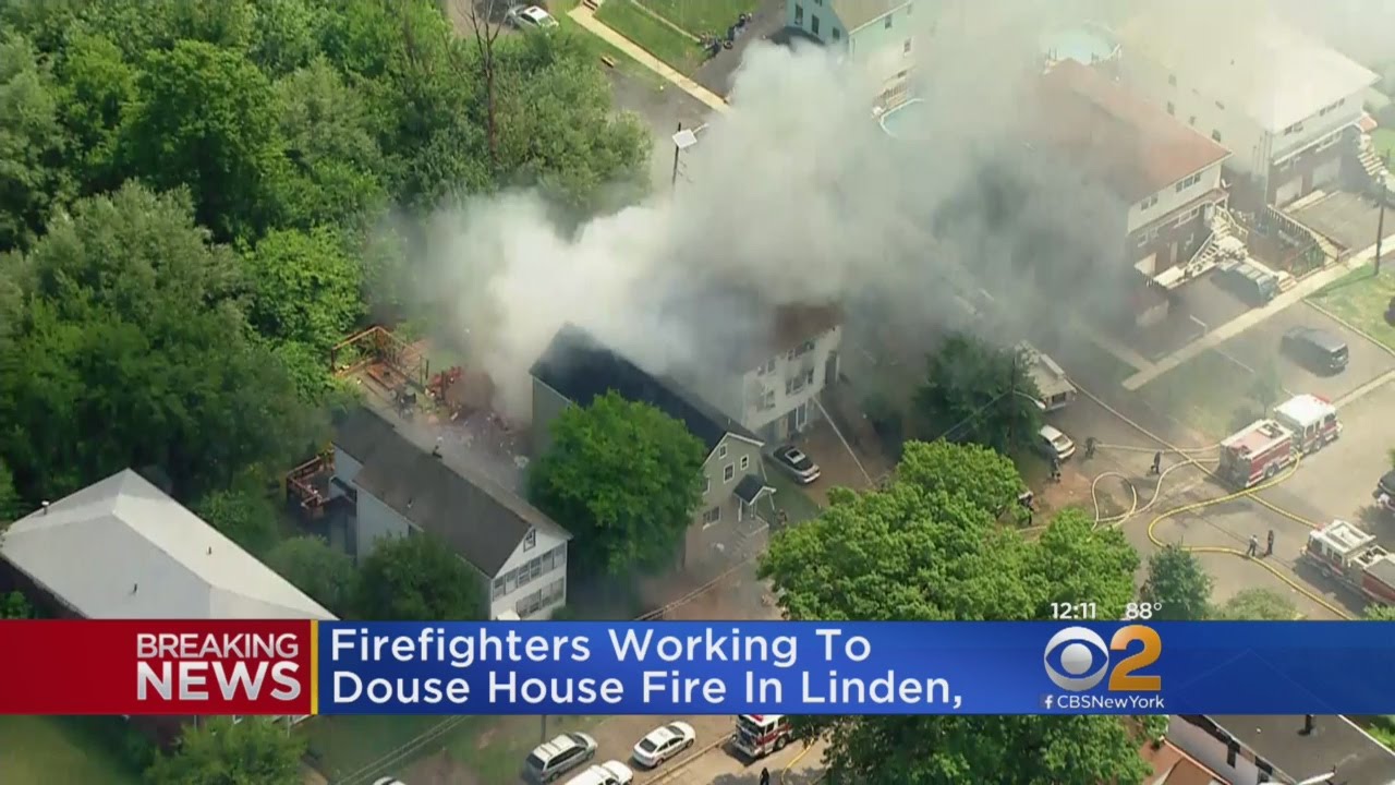 Linden, NJ House Fire - YouTube