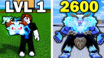 Noob To Max With YETI FRUIT In Blox Fruits