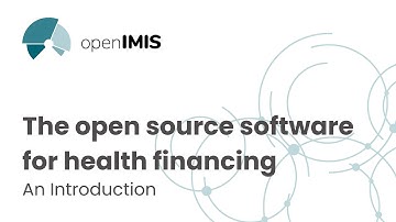 openIMIS: The open source software for health financing