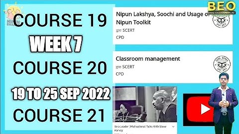 DIKSHA TRAINING I 7TH WEEK I 19 TO 25 SEP 2022 #b2mtv #meenakiduniya