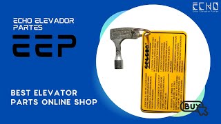 Echo Elevador Partes Spare Parts Video-Selcom Triangular Key For Elevator Maintenance