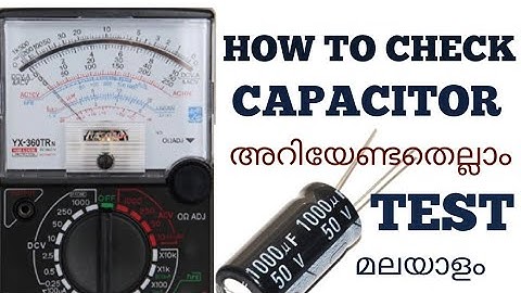 HOW TO CHECK CAPACITOR WITH ANALOG MULTIMETER,  ANALOG MULTIMETER USING