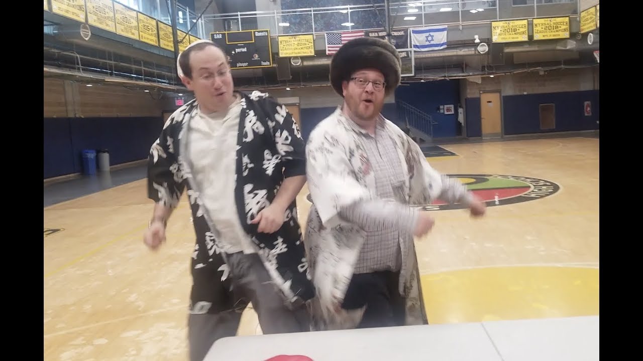 Getting pumped for the schoolwide tisch!