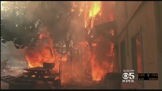 A raging wildfire has destroyed homes and forced thousands to evacuate
near clear lake. anne makovec reports. official site:
http://cbssf.com/ : http:...