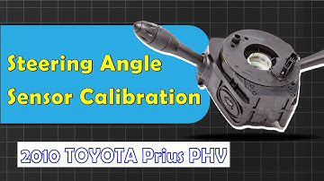 How to Use Steering Angle Sensor Calibration Function on SDS | 2010 TOYOTA Prius PHV