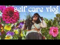 spend a cozy day with me // garden centre, flowers, slowing down to self care