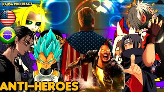 Pro Heroes React To Anti-Heros Homelander | Itachi | Vegeta | Eren + / Gacha Club