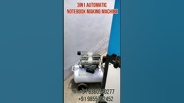 3IN1 Fully Automatic Notebook Making Machine, Notebook Making Machine Price In India M- 08360540277