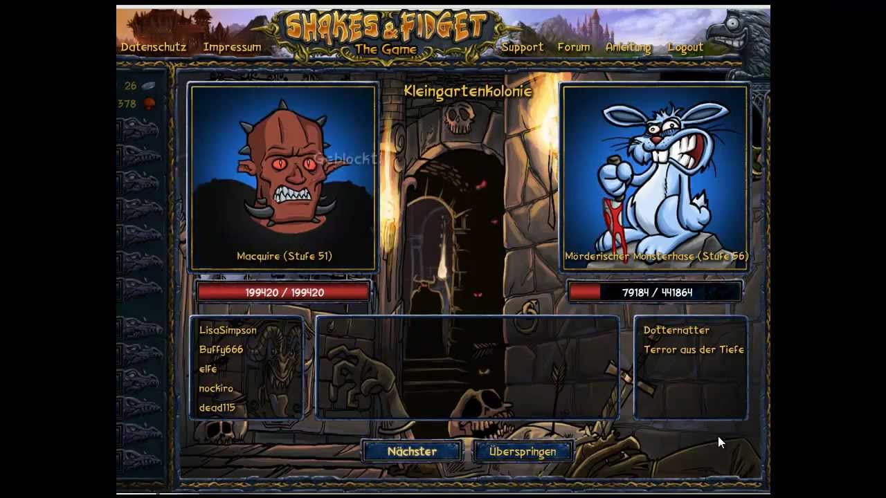 Gildenraid auf s16 (Kleingartenkolonie) Shakes&Fidget