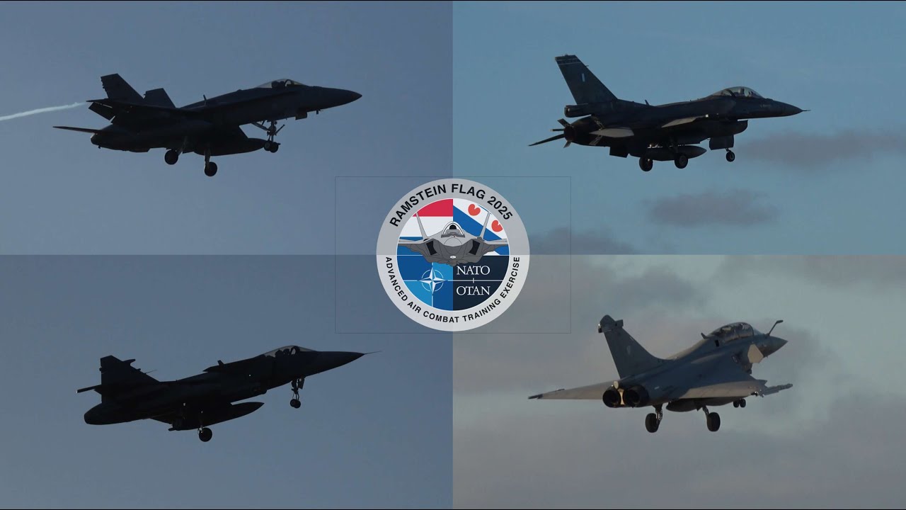 [4K] Many Jets Coming Back From Mission! Ramstein Flag 2025; ''Leeuwarden Airbase''
