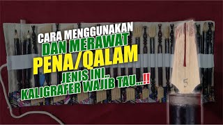 PENA BAMBU DENGAN ALIRAN TINTA BERBEDA DENGAN PENA LAINNYA, BUTUH PERAWATAN KHUSUS..‼️ #PENA #QALAM