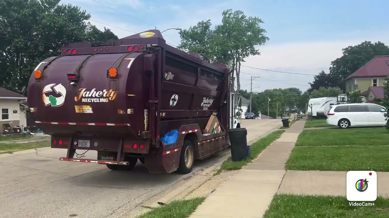 Faherty inc Freightliner top select recycler + Sterling McNeilus rear loader on manual