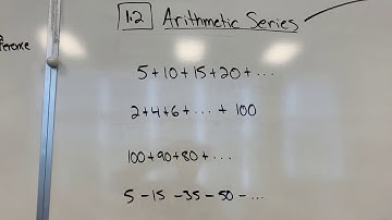 Beaudin Lesson 1.2 Math 20-1 Arithmetic Series A