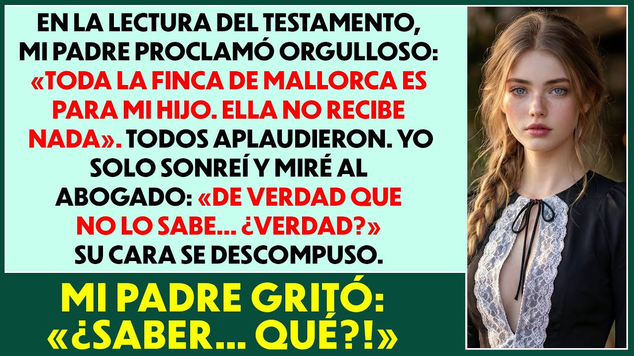 En la lectura del testamento, papá lo dio todo a mi hermano—yo sonreí: «Abogado… de verdad…»