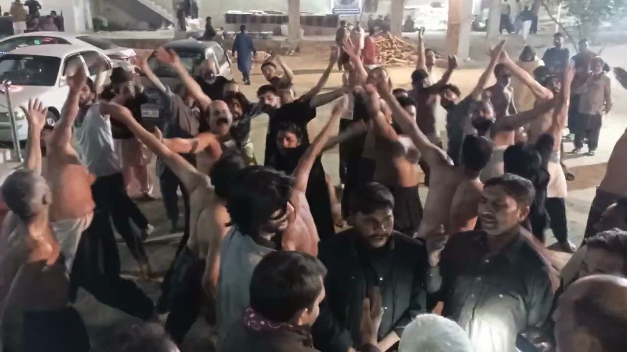 17شعبان  پرسہ داری( امام بارگاہ حسینی ) #سہیون شریف ماتمی دستہ ۔ غلامانِ عون و محمد خالد آباد گجرات