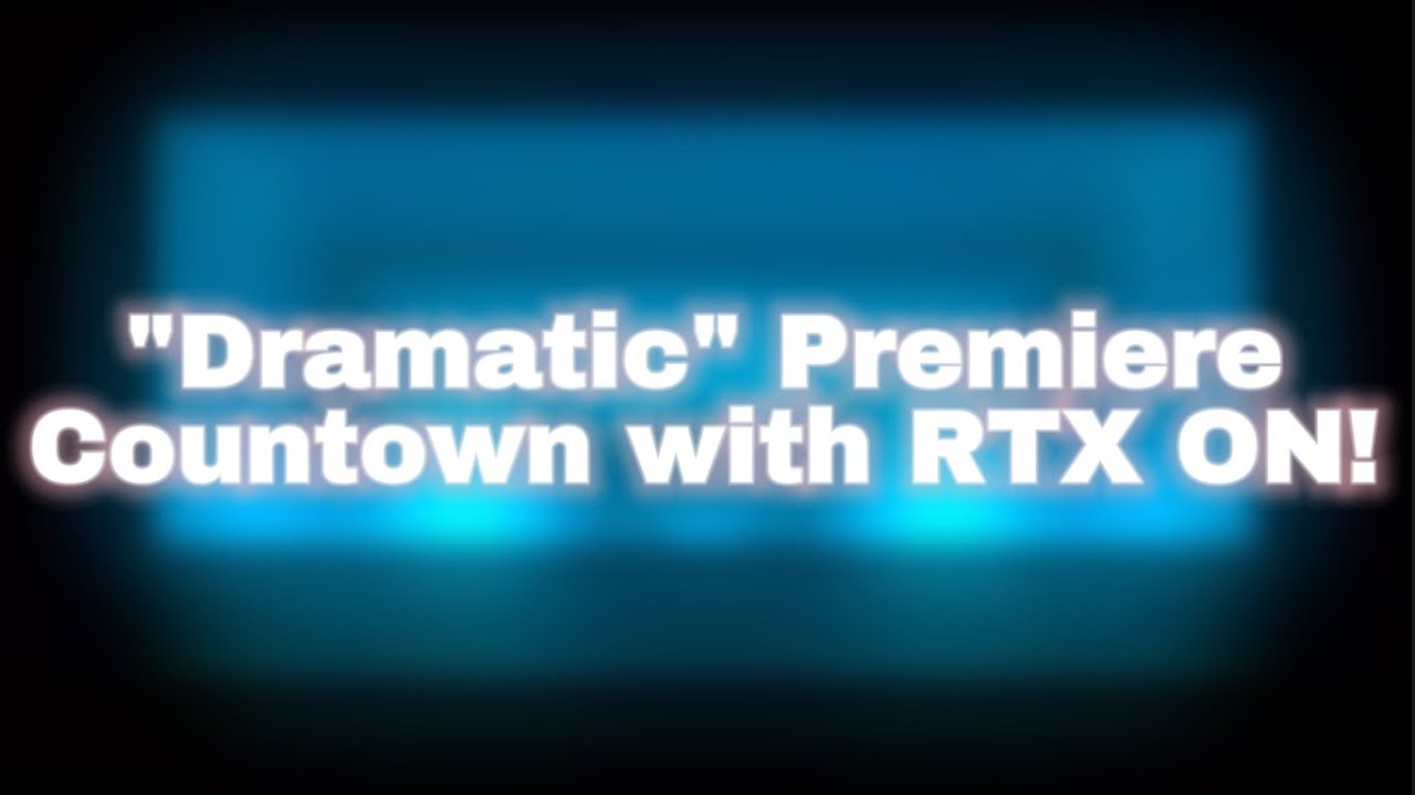 Youtube Dramatic Countdown Style with RTX ON! (The last 1 Minute) - YouTube