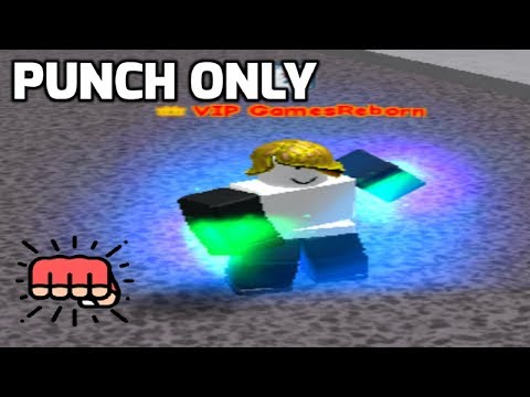 Punch Vs Entire Server Punch Only Challenge Super Power Training Simulator Roblox Youtube - videos with gamesreborn roblox