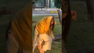 hidden face photo poses 🤔👀 #photographyposes #aestheic #viralshort #profilepics #photoshoo