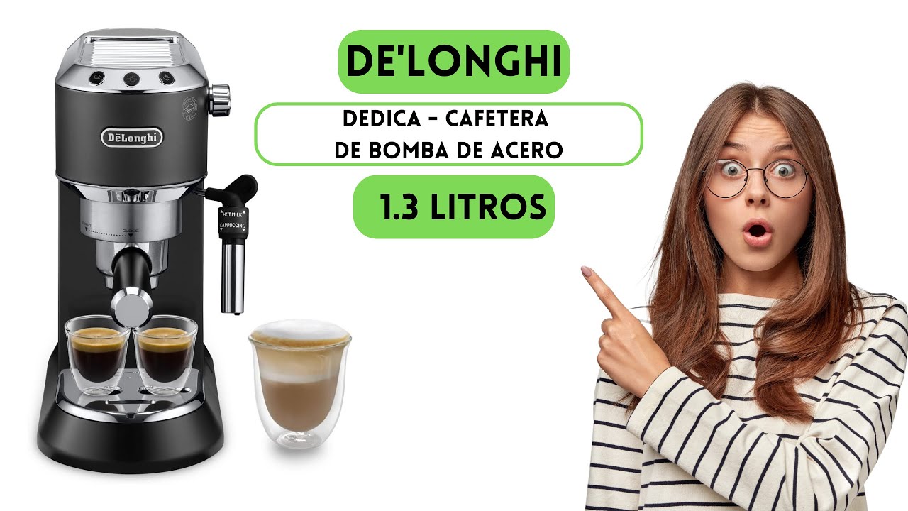 De'longhi Dedica Cafetera de Bomba de Acero Inoxidable para Café Molido o  Monodosis – Shopavia