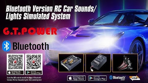 GT POWER Bluetooth Light & Sound Simulator System for RC Cars & Trucks