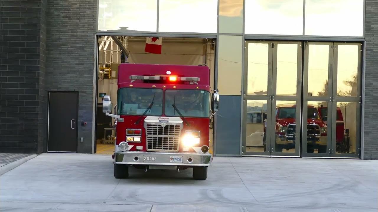  new station brampton fire and emergency services squad 203 responding