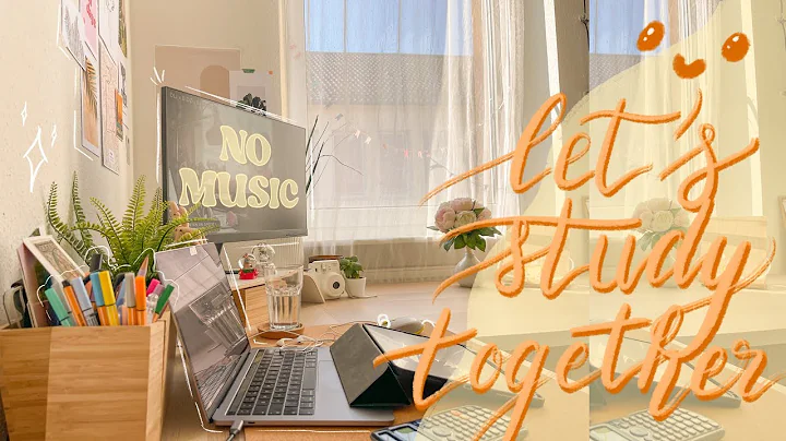 1 Hour STUDY WITH ME on a sunny day | Background Noise | No Music