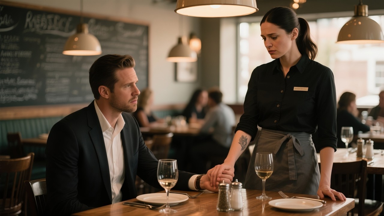 She Served Him with Bruised Arms — The Mafia Boss Whispered, “You’re Pregnant… Who’s Hurting You?”