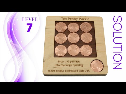 10 Penny Wood Puzzle from Creative Crafthouse - Solution
