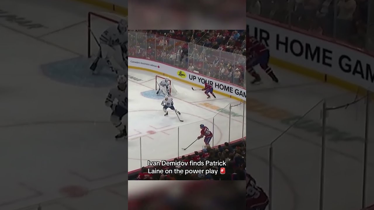 Ivan Demidov Threads The Pass To Laine On The Powerplay 🤯🤯
