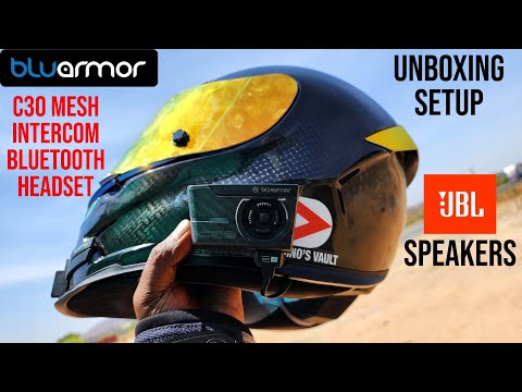 Affordable Made in India Mesh Intercom Helmet Bluetooth with JBL Speakers