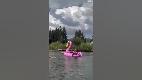 Giant Flamingo Pool Float