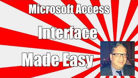 Access 2007 Interface - Access 2010 Access 2013 tutorial for beginners Access 2016
