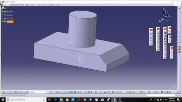 2.23 Part Design CATIA V5: Chamfers/Length 1 and Angle/Length 1 and Length 2/Minimal/Tangency