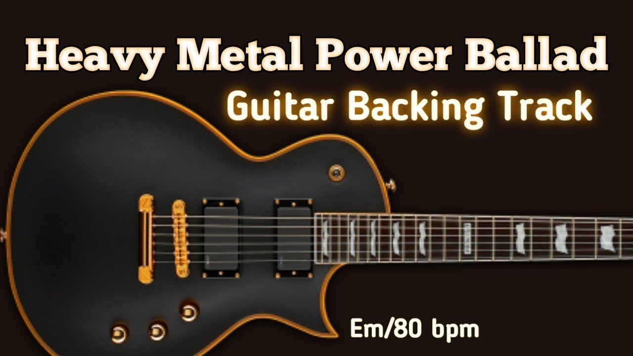 Heavy Metal Power Ballad in Em - Guitar Backing Track