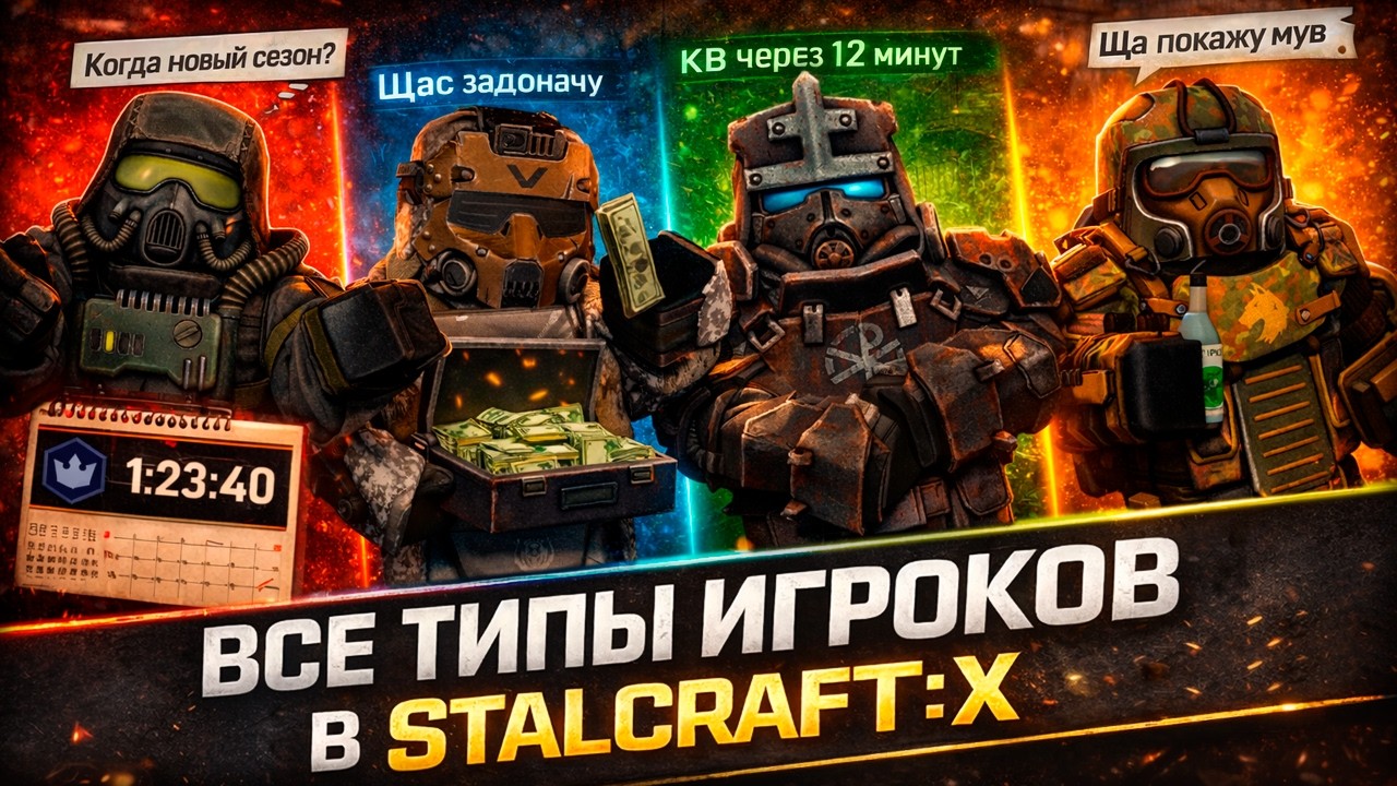 ТИПЫ ИГРОКОВ в STALCRAFT: X